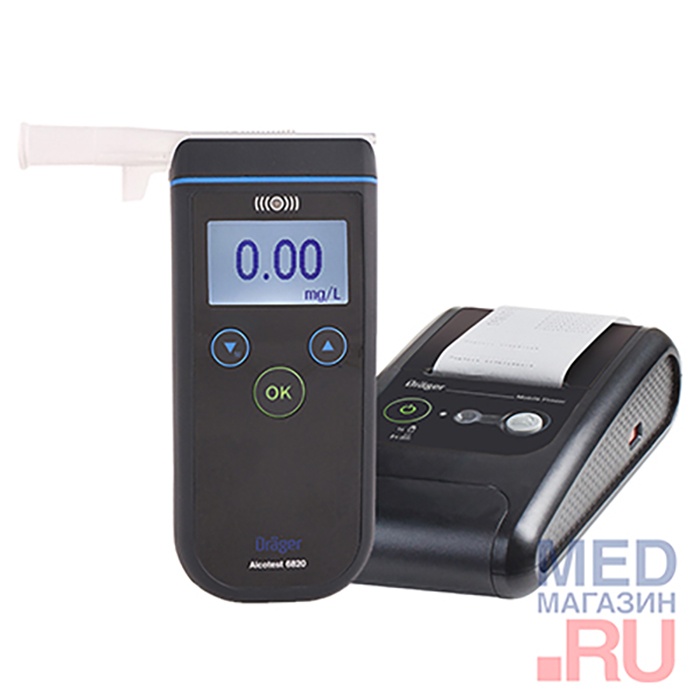 Анализатор паров этанола в выдыхаемом воздухе Alcotest 6820 с принтером