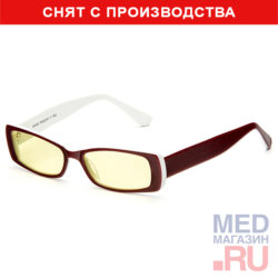 Компьютерные Федоровские очки релаксационные комбинированные в тканевом чехле с салфеткой (Арт.AF008): Цвет оправы - Пластик. Красно-белые