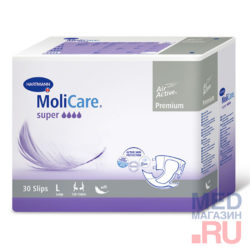 Подгузники Molicare Premium soft Super воздухопроницаемые (30 шт/уп) (169450