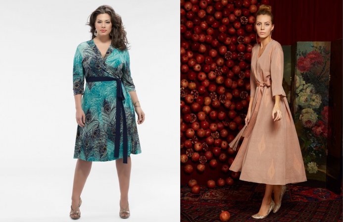 Модные платья на запах от issaplus