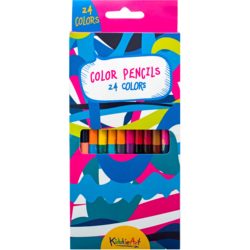 Фото товара 12 цветных двусторонних карандашей (24 цвета) KiddieArt Multicolor