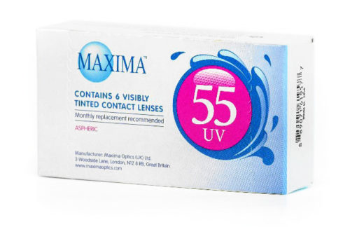 Контактные линзы Maxima 55 UV ASPHERIC (6 линз)