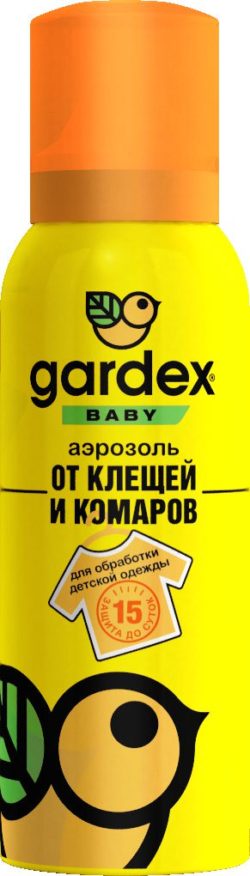 Фото товара Аэрозоль от клещей и комаров на одежду 100 мл Gardex
