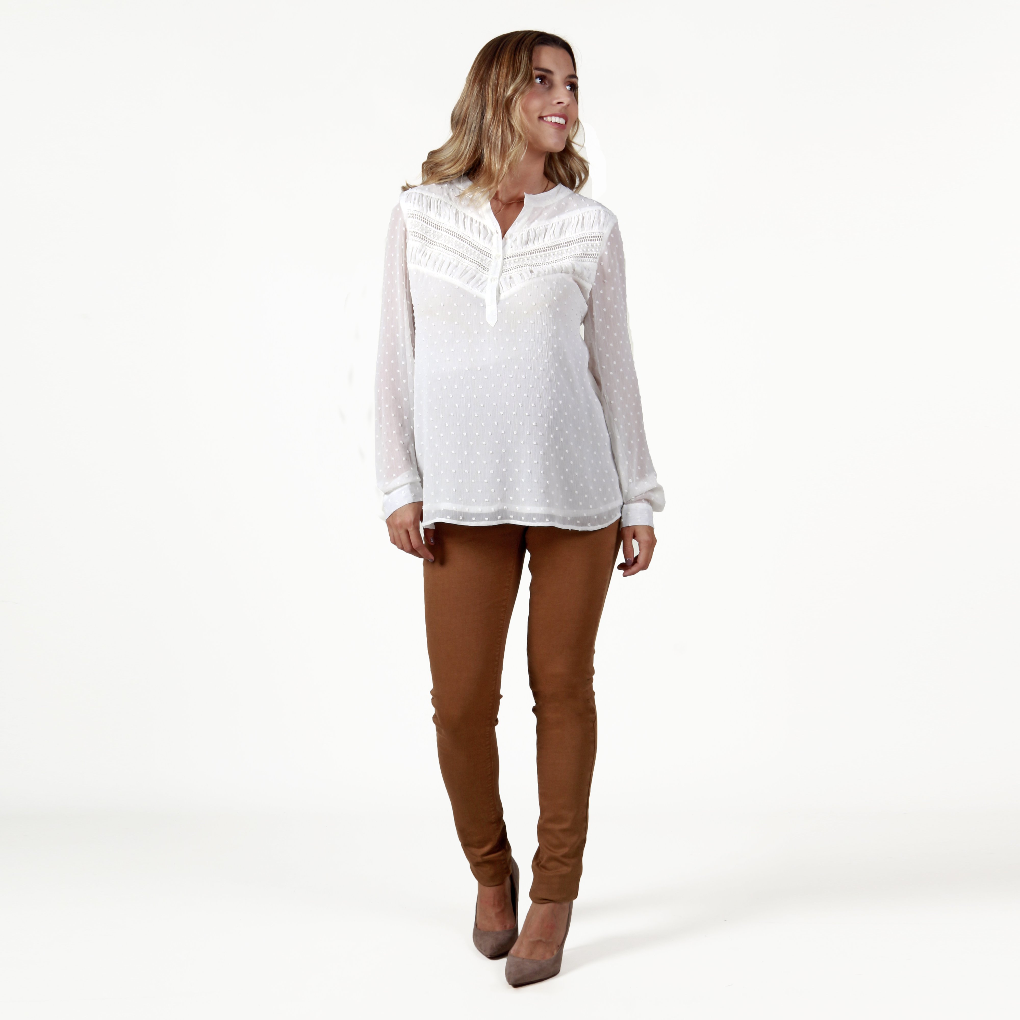 Фото товара Брюки твиловые для беременных