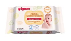 Фото товара Влажные салфетки для рук и рта PIGEON детские - 25 шт