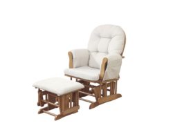 Фото товара Деревянное кресло-качалка Kub с подставкой для ног