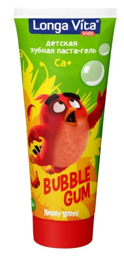 Фото товара Детская зубная паста-гель Longa Vita серии Angry Birds Bubble Gum