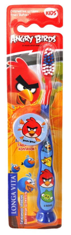 Фото товара Детская зубная щётка Angry Birds Лонга Вита от 5 лет