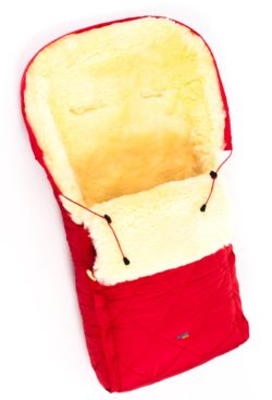 Фото товара Детский меховой конверт в коляску Ramili Classic Red