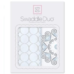 Фото товара Набор пеленок SwaddleDesigns Swaddle Duo Blue Mod Medallion