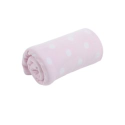 Фото товара Плед для кроватки флисовый - цвет: розовый