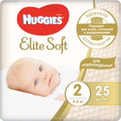 Фото товара Подгузники Huggies Elite Soft 2 Newborn