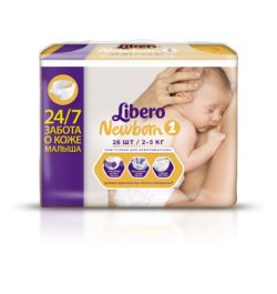 Фото товара Подгузники LIBERO Newborn Baru (1) 2-5 кг