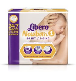 Фото товара Подгузники LIBERO Newborn Baru (1) 2-5 кг