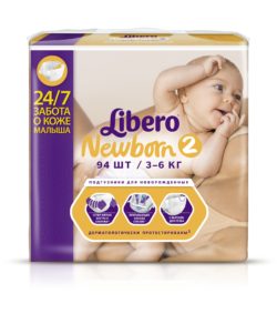 Фото товара Подгузники LIBERO Newborn Mini (2) 3-6 кг