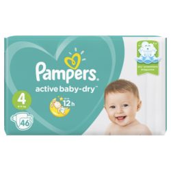 Фото товара Подгузники PAMPERS Active Baby макси (9-14кг)