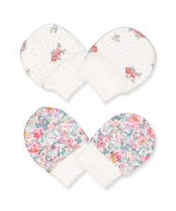 Фото товара Рукавички-антицарапки с цветочным орнаментом