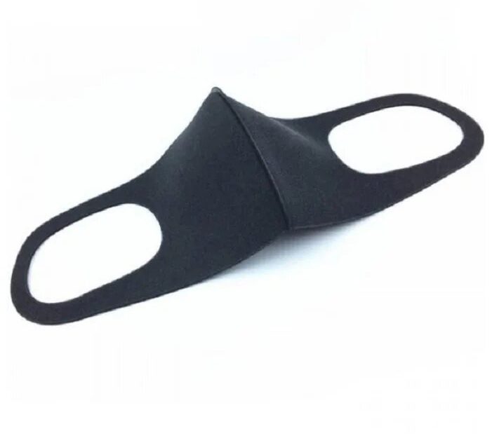 Маска многоразовая угольная фильтрующая, черная