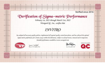 Сертификат Инвитро