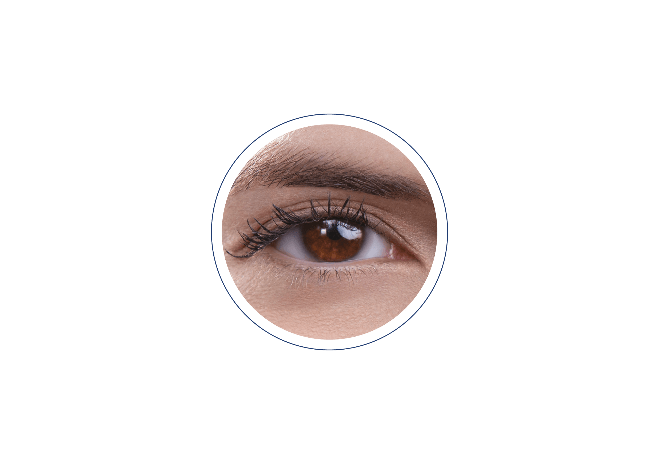 Глаз контактная линза 1