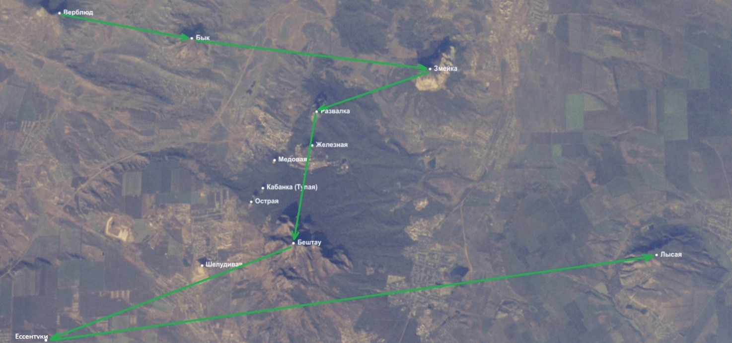 Примерная карта маршрута