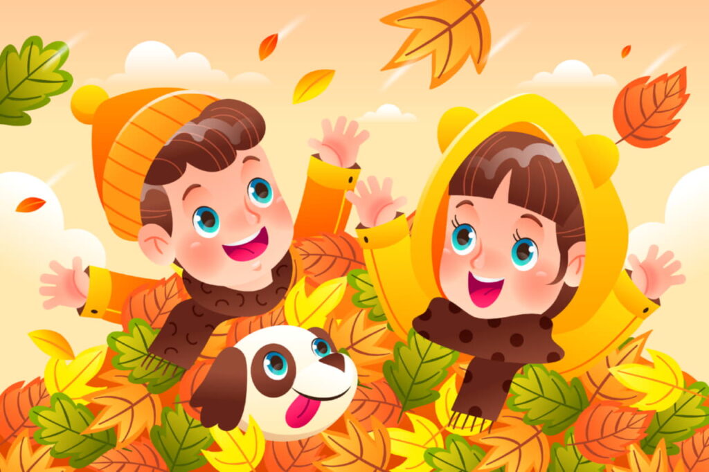 В осенней листве Осень