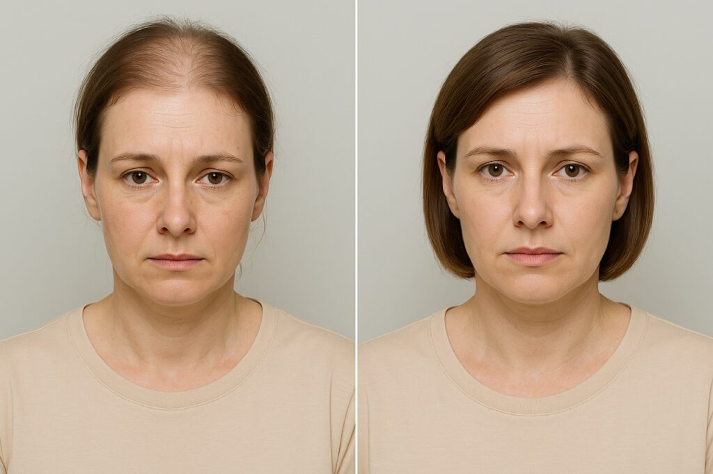 Пересадка волос женщинам ДО и ПОСЛЕ