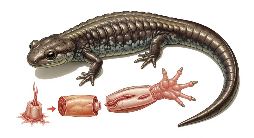 Регенерация конечности у саламандры
