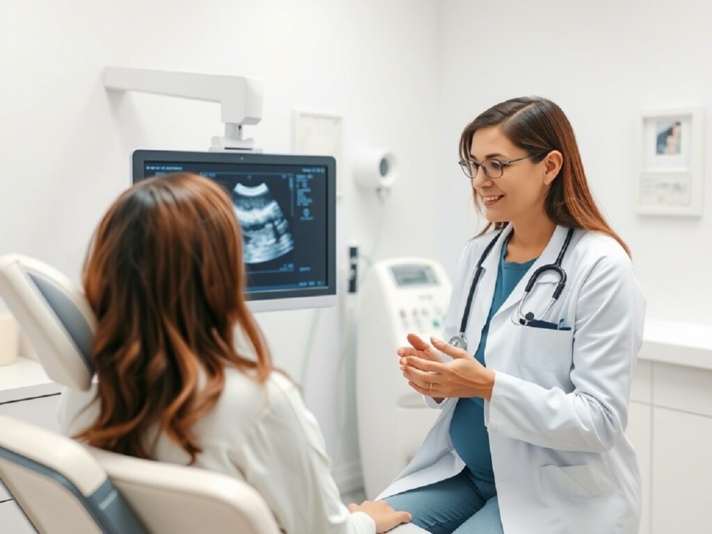 Женщина на приёме у гинеколога