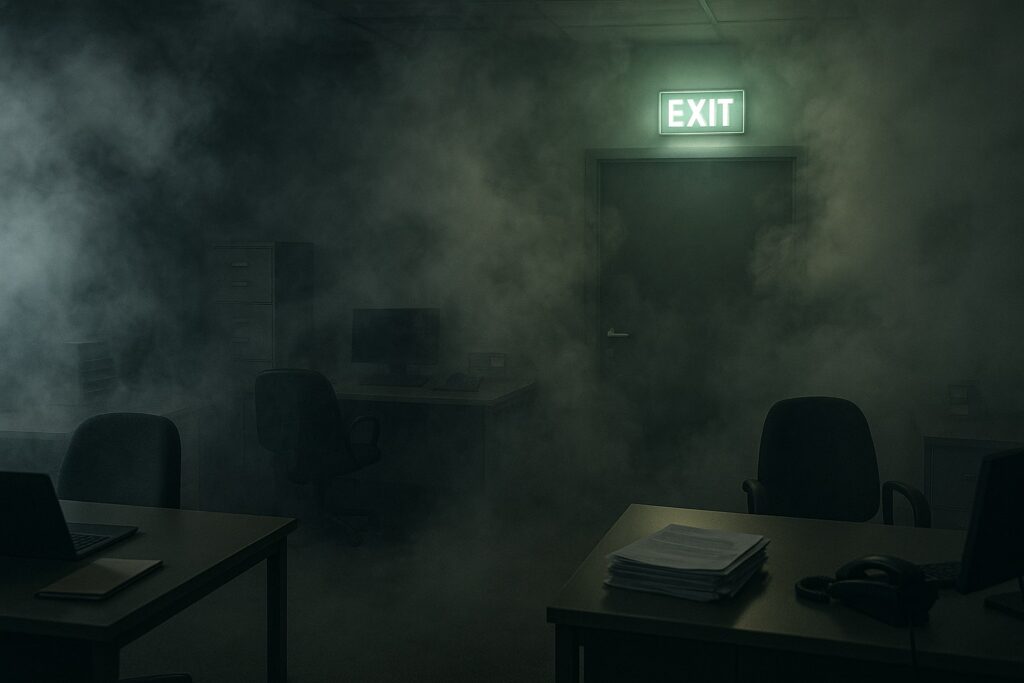 Задымление в офисе