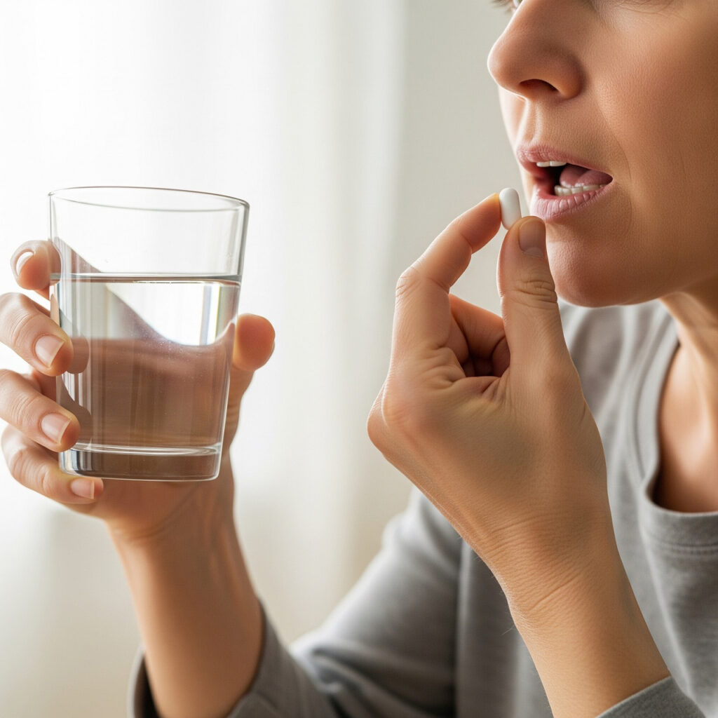 Прием лекарств Прием таблетки