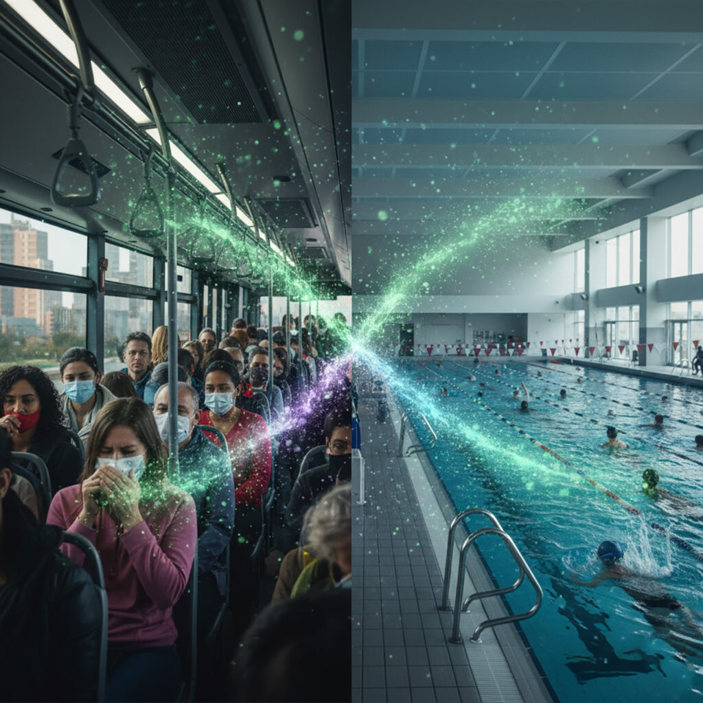 В общественных местах и бассейнах легко заразиться инфекциями