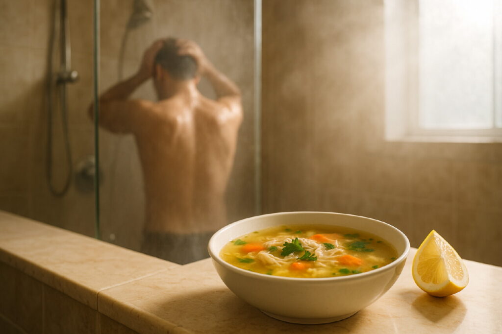 Душ Куриный суп