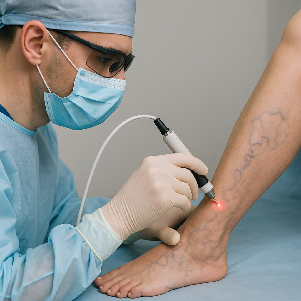 Лазерное удаление вен на ногах