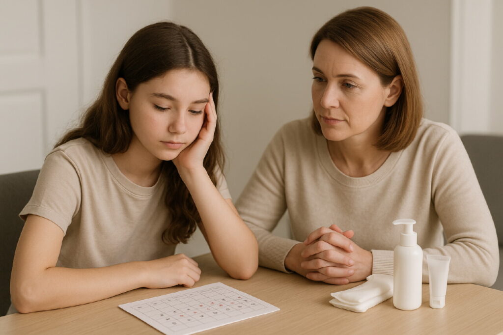 Когда начнутся первые месячные