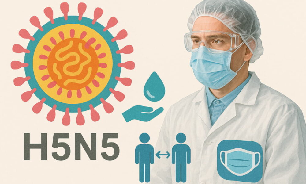 Схема вируса гриппа H5N5