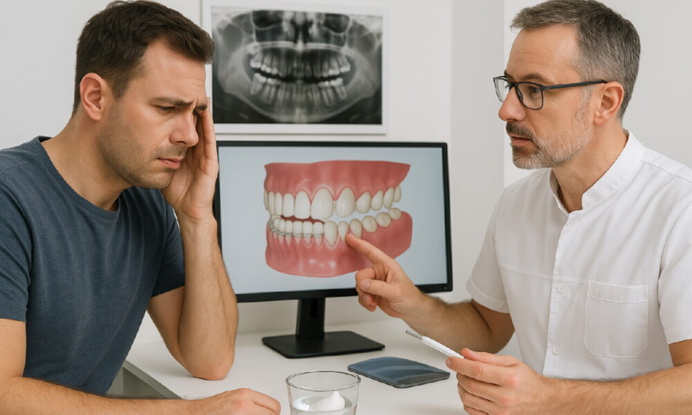 Хронические головные боли могут быть связаны с неправильным прикусом