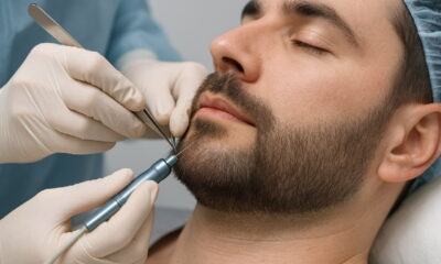 Безоперационная пересадка волос на бороду по методике HFE