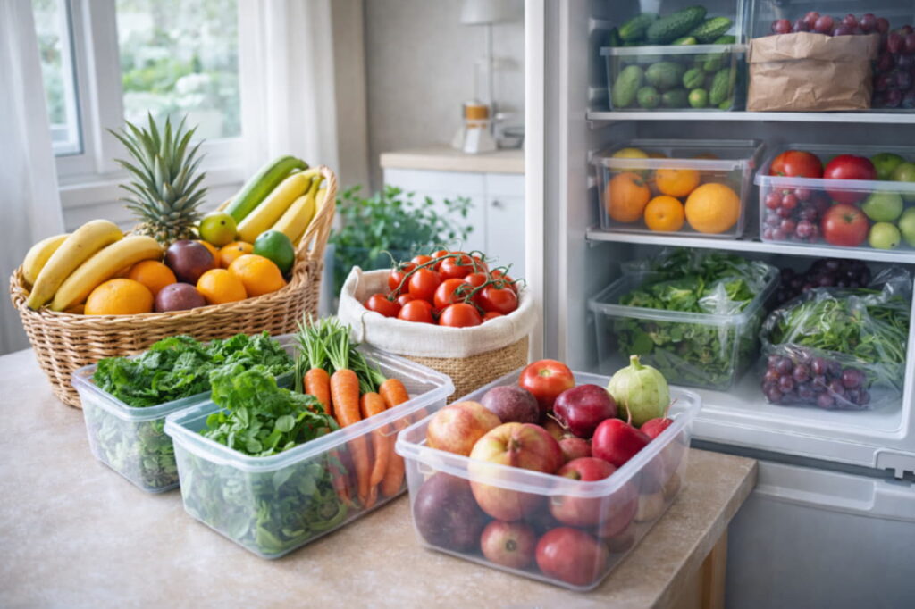 Как сохранить свежесть овощей и фруктов