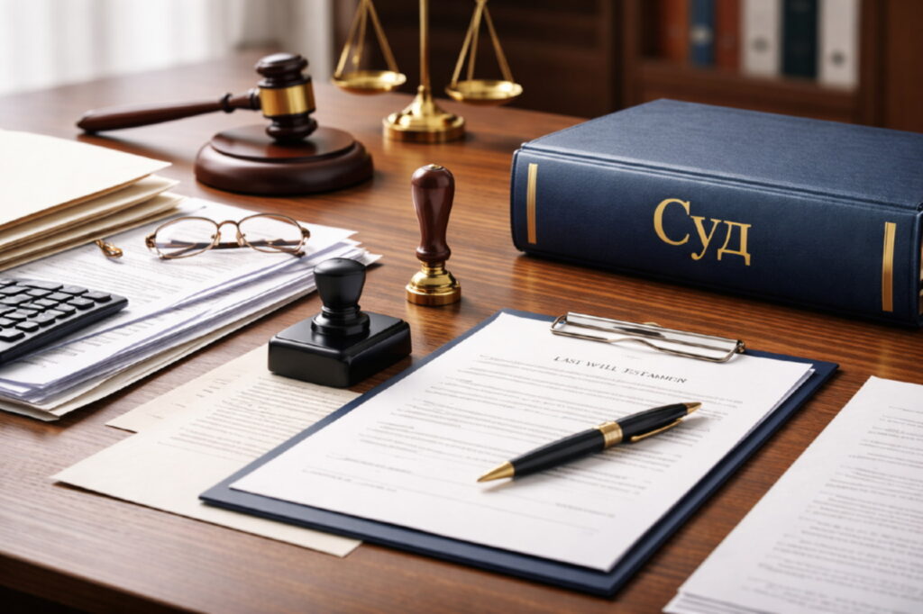 Юридическая документация на рабочем столе