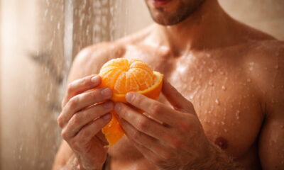 Апельсин под душем