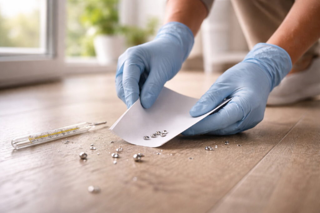 Что делать, если разбили ртутный градусник