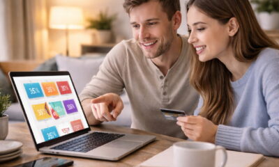 Покупки в интернет-магазине на ноутбуке