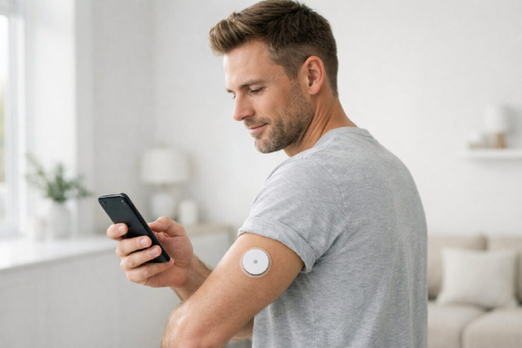 Проверка уровня глюкозы в смартфоне