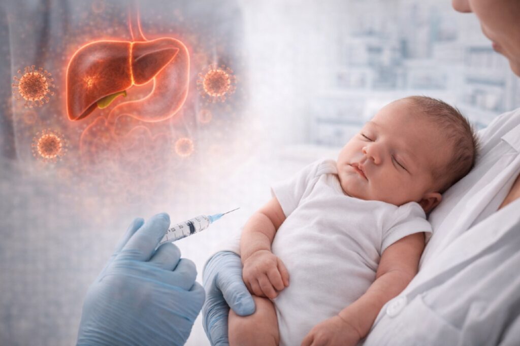 Вакцинация новорожденного в медкабинете