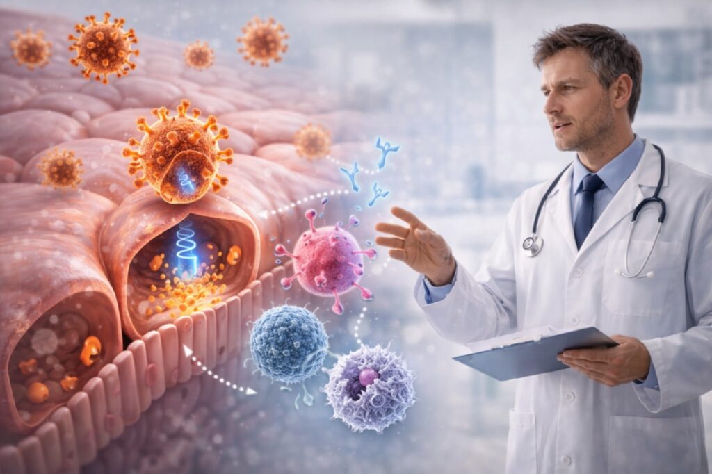 Доктор объясняет иммунный ответ на грипп.png