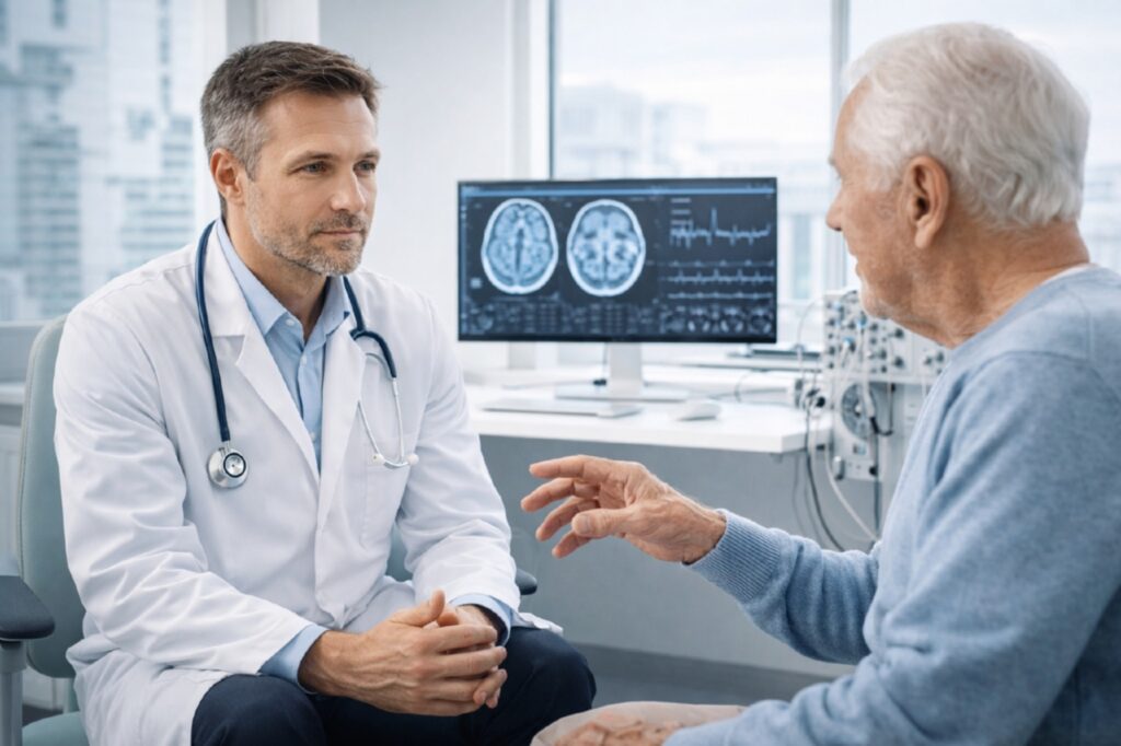 Консультация невролога с пациентом - Болезнь Паркинсона