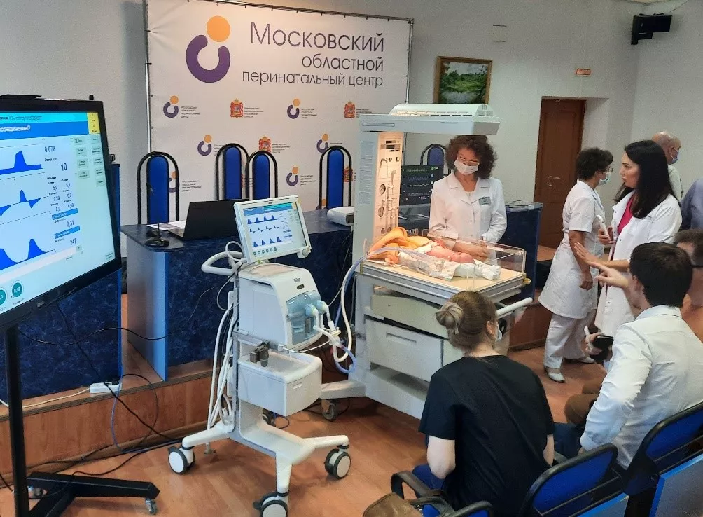 В Московском Областном Перинатальном Центре прошел первый симуляционный тренинг по ИВЛ у новорожденных