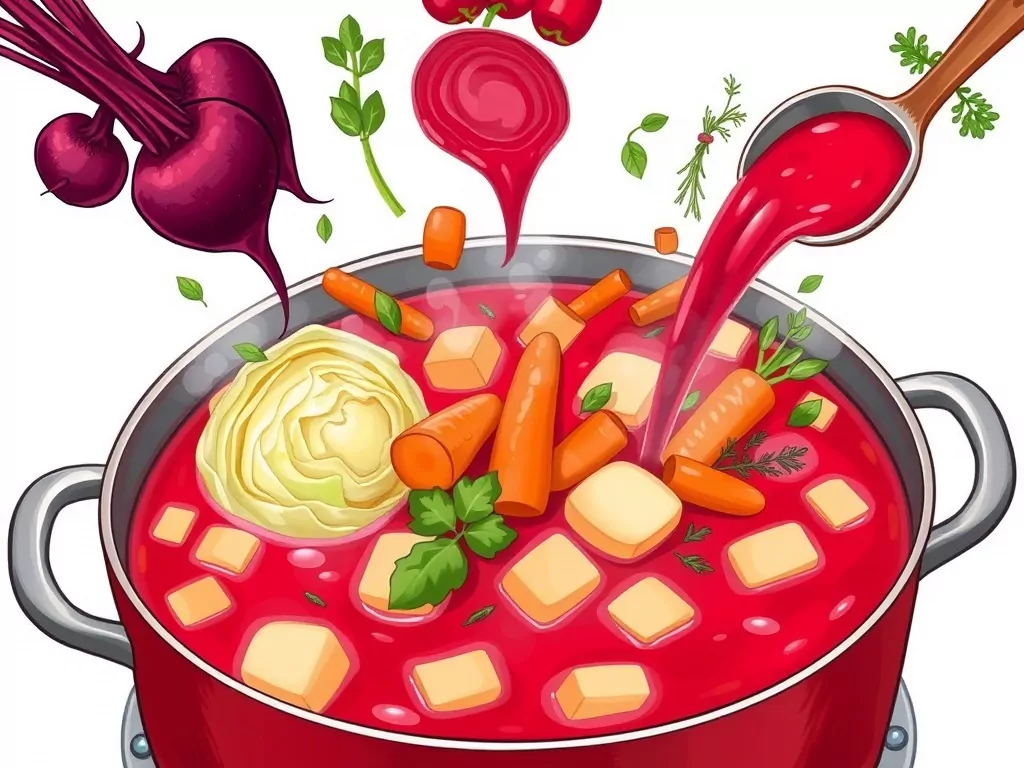 Борщ Кастрюля с борщом