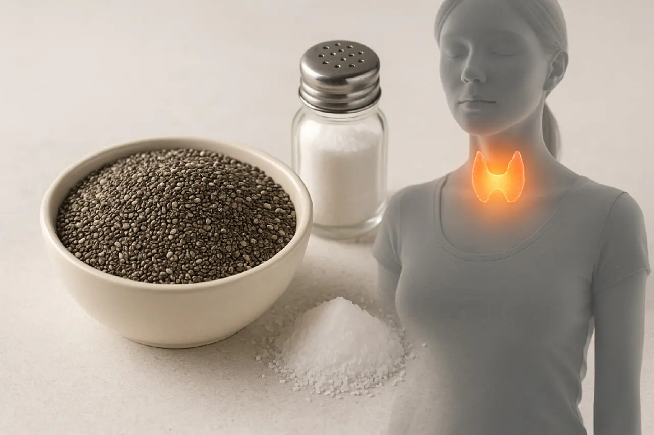 Много йода – вред для щитовидки. Врач рассказал о влиянии семян чиа на женщин